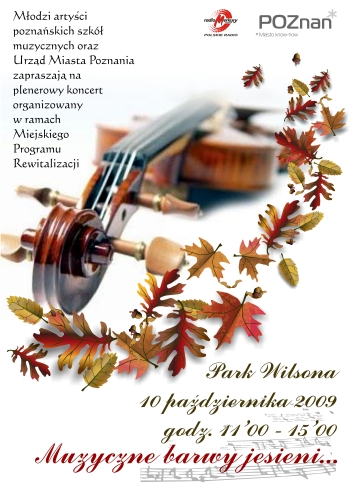 Muzyczne barwy jesieni...plakat