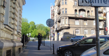 Kontrola prawidłowego parkowania pojazdów - Stare Miasto (foto. archiwum SMMP)
