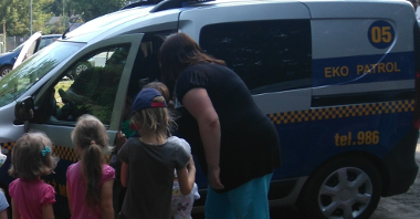 Strażnicy Eko Patrolu na spotkaniu z dziećmi